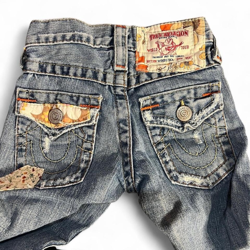 True Religion Kids Blue Jeans with Distressed Details